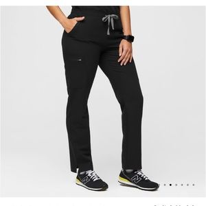 Figs Black Yola Skinny Scrub Pants M/T medium tall